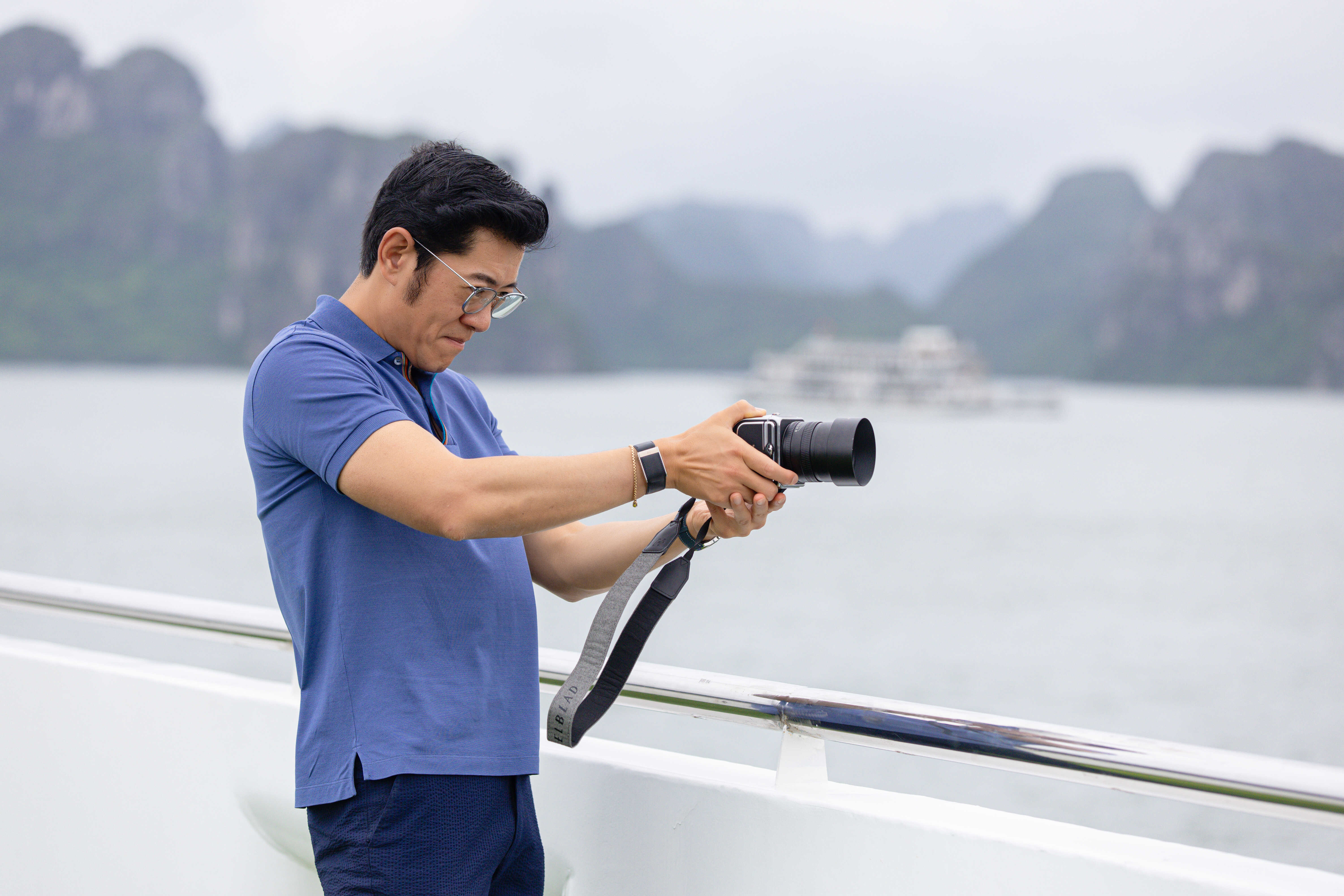 Bhutan King in Ha Long Bay 